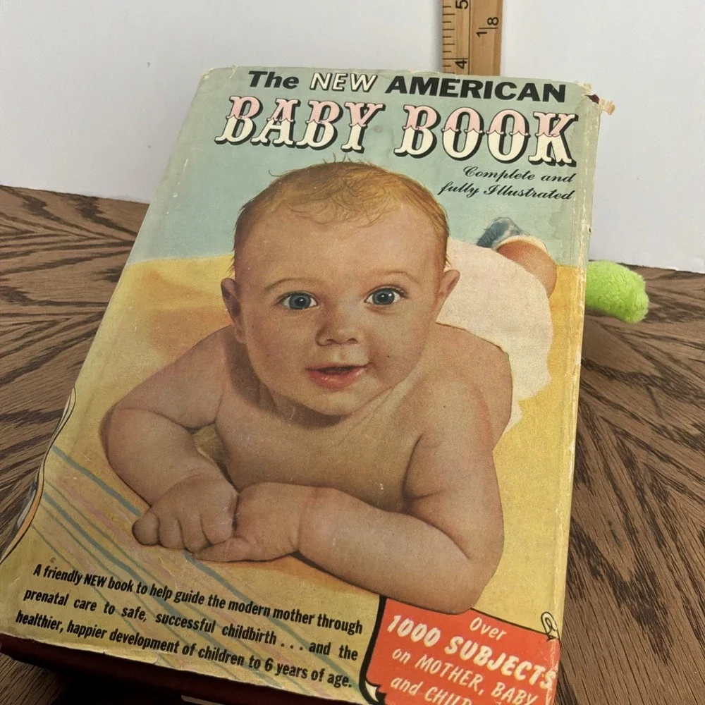 Vtg‎ 1955 The New American Baby Book Hardcover Fully Illustrated